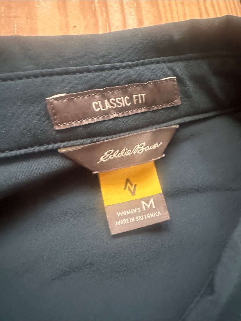 Eddie Bauer Two-Pack Wemans Button-Down Shirt Set — Slate Blue & Dark Teal - Picture 4 of 4